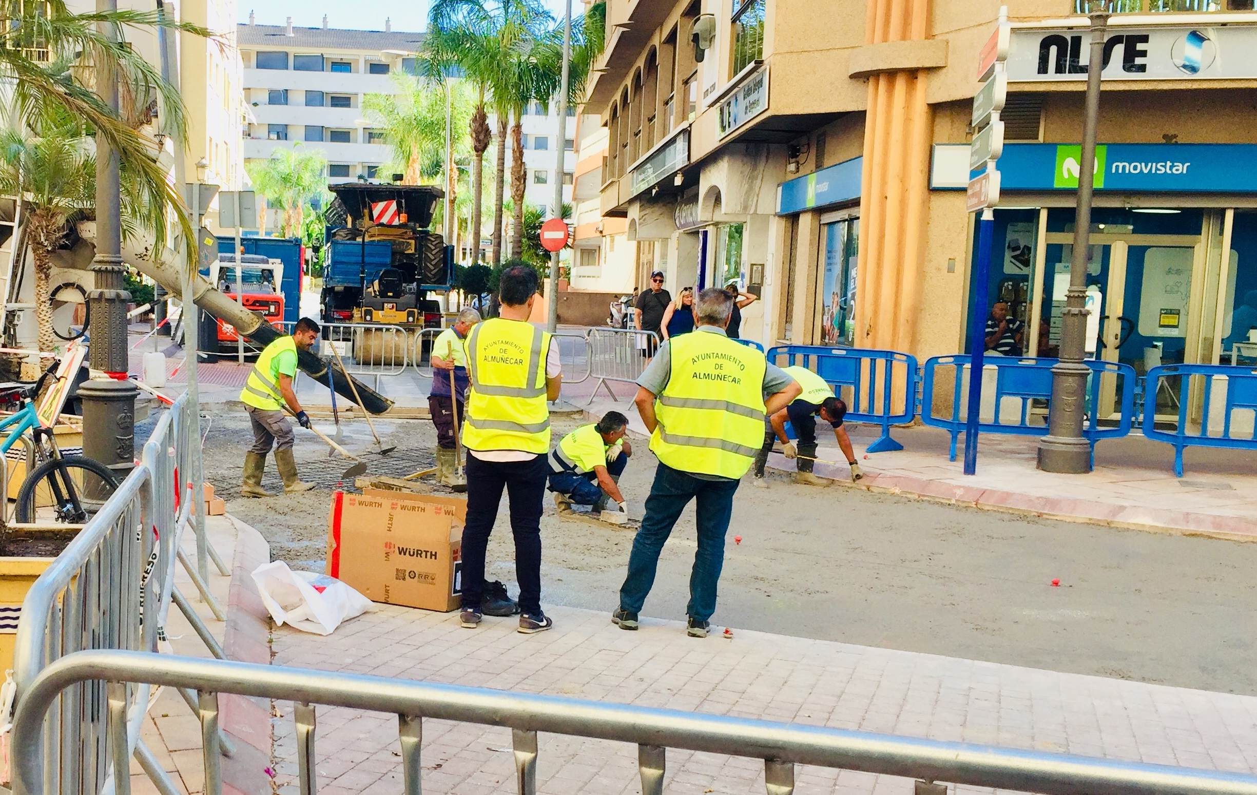 La mala ejecucin de los pavimentos obliga a levantar de nuevo la Plaza Madrid.